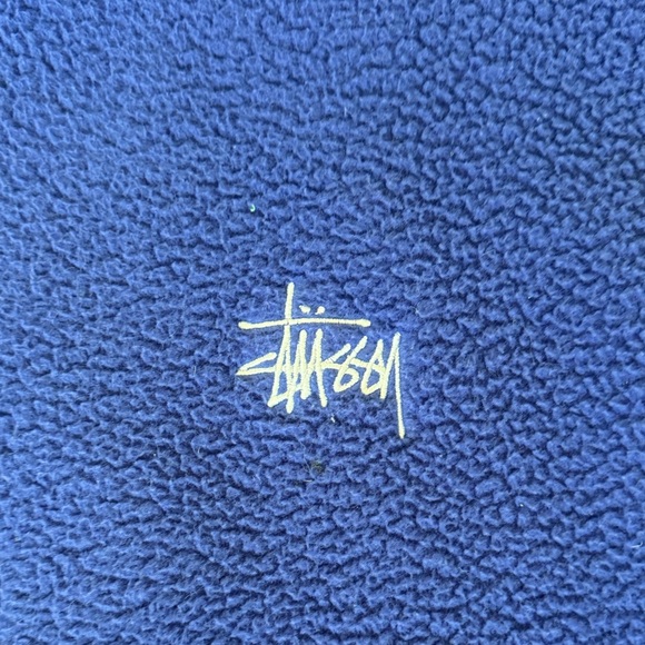 Stussy Men's Royal Blue Zip-Up Sweater - Picture 2 of 3